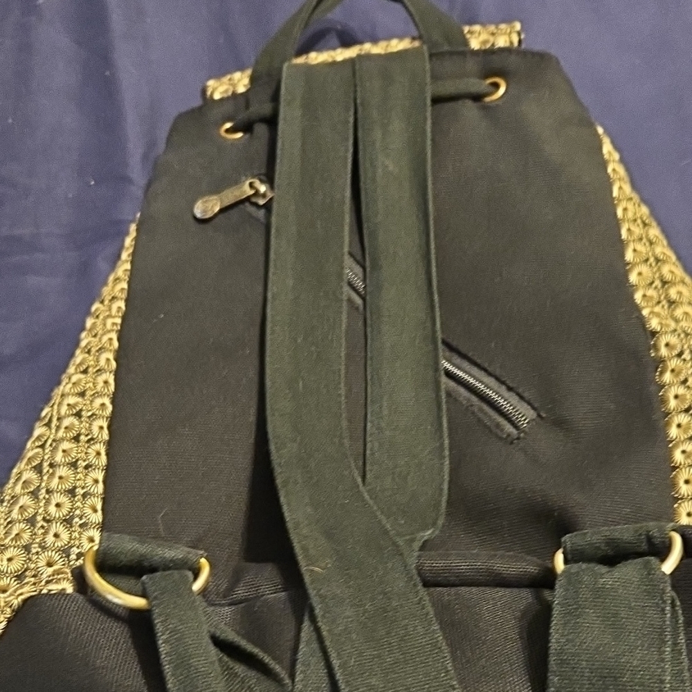 Embroidered Multicolor Backpack - Picture 3 of 7
